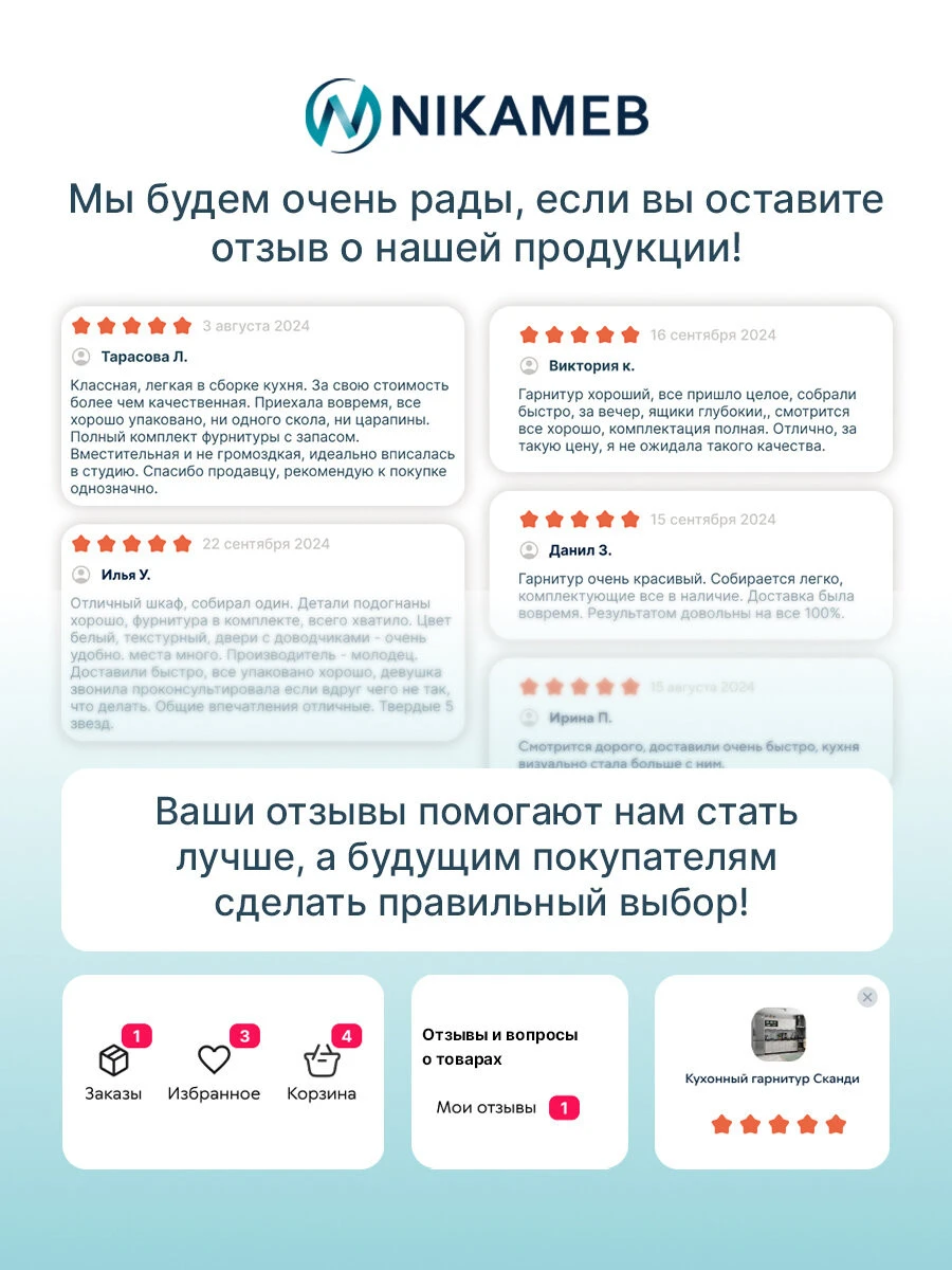 Кухонный гарнитур со столешницей Невада, ЛДСП/МДФ (серый софт), 2 метра